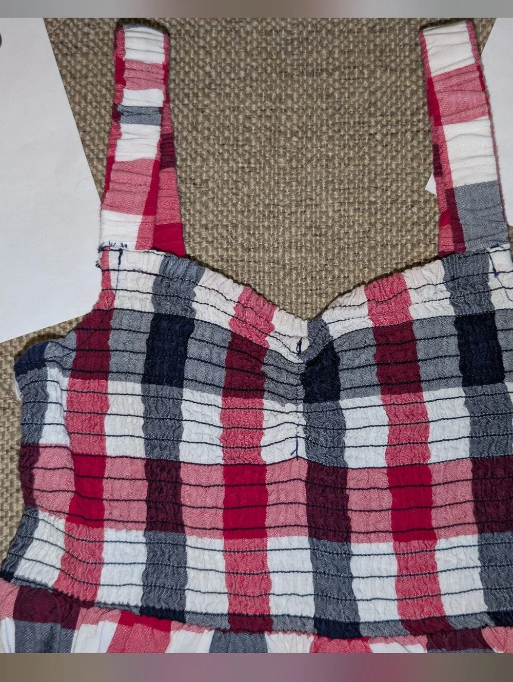Children's Place 5/6T Summer Tank Top Dress Checkered